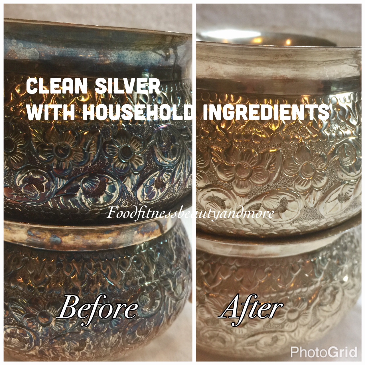 How to clean silver hotsell with baking soda and foil