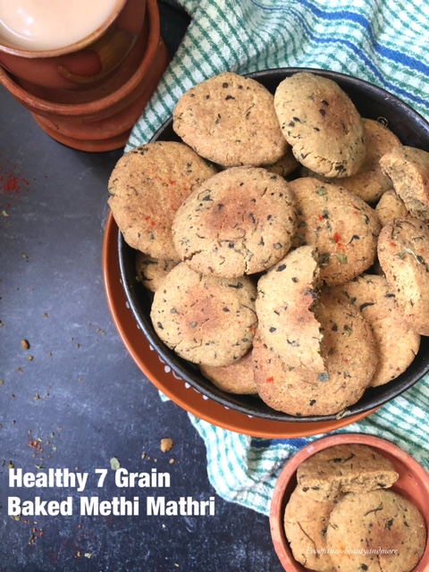 Multigrain Mathri Healthy 7 Grain Methi Mathri -Baked & Air Fryer Recipe – Food, Fitness ...