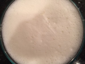 Whisk till frothy on top