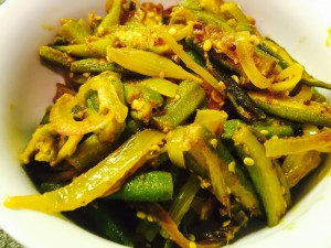 Bhindi do pyaza