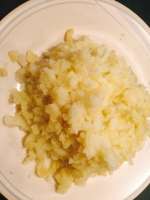 4 boiled and mashed potatoes